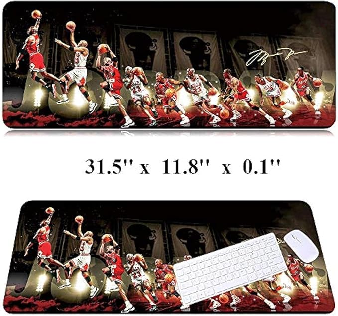 RTGGSEL 31.5x11.8 Inch Non-Slip Long Extended Large Gaming Mouse Pad with Stitched Edges XL Laptops Keyboard Mouse Mat