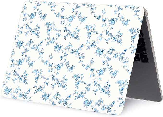 LanBaiLan Compatible for MacBook Pro 13 inch with Touch Bar M2 2026 2025 2024 2023 2022-2016 A2338 M1 A2251 A2289 A2159 A1989 A1708 A1706, Laptop Hardshell Case and Keyboard Cover, Engraved Floral