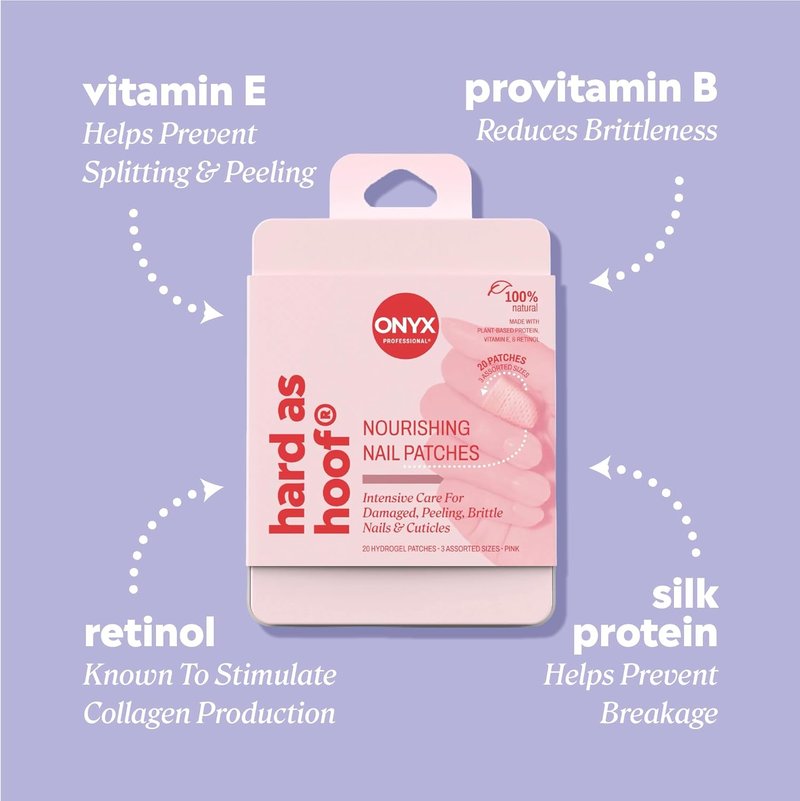 Onyx Nail Repair Patches - Strengthening Treatment for Nails & Cuticles | 20 Count