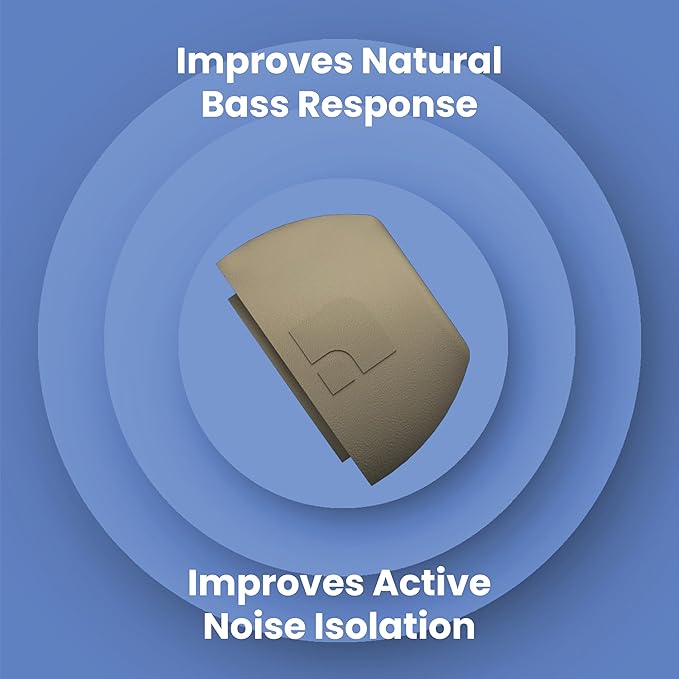Foam Masters Ultra-Premium Memory Foam Ear Tips for AirPods Pro 1st & 2nd Gen | 3 Pairs | New Ver. | Secure Fit | Super Comfort | Better Noise Cancel | Replacement Buds (Medium, FDE Tan)