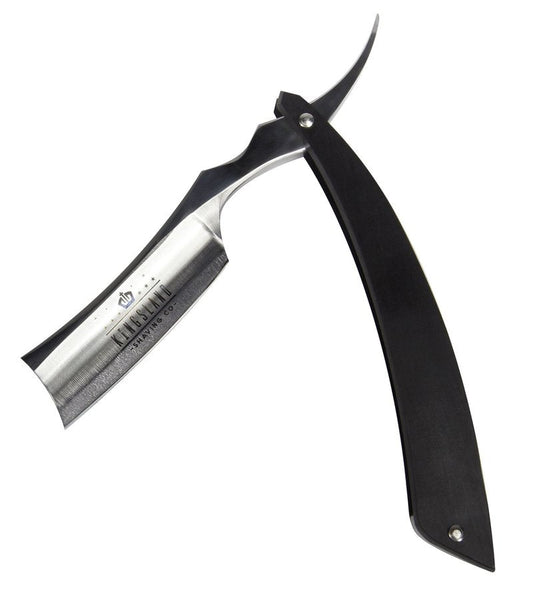 Straight Razor Shave Ready Hand Made Sharpened Vintage Wood Handle Steel Blade - Kingsland Shaving Co. - Professional Barber Approved Cut Throat Honed Straight Edge Blade Shaving Kit