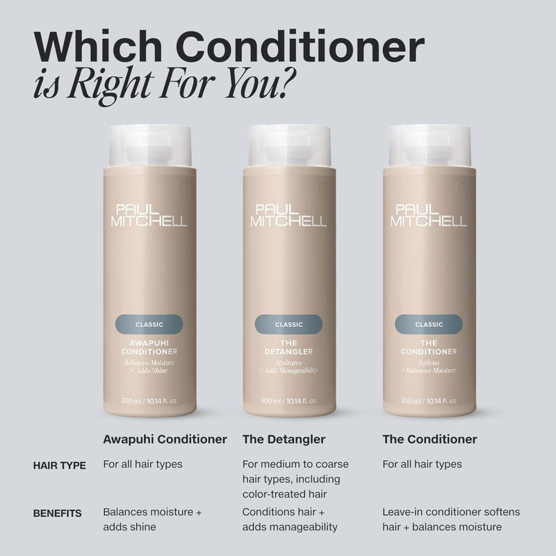 Paul Mitchell The Conditioner, Classic Leave-In, Softens + Adds Moisture, For All Hair Types, 3.4 fl. oz.