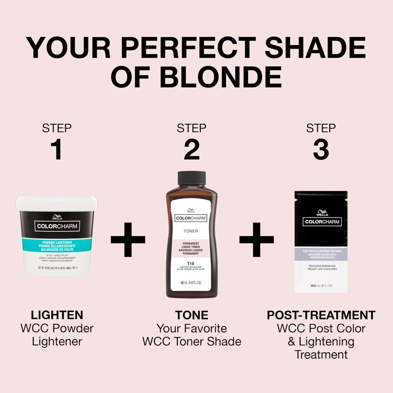 COLORCHARM Permanent Liquid Toners | Neutralize Brass | Free of Parabens | Vegan | T27 Medium Beige Blonde | 1.4 Fl Oz