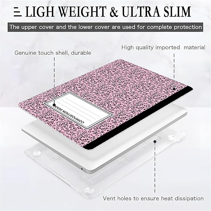 COTAIL Compatible with MacBook Air 13.3 13.6 Inch Case 2022 2021 2020 2019 Plastic Hard Shell Case Cover,13.6 Air (A2681) M2 2022, Notebook