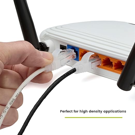 TRUECABLE Cat6 Component Rated Patch Cable, Unshielded (U/UTP), 6in, Black, 28AWG Stranded Pure Copper, Snagless 10G High-Speed Ethernet Cable, PoE++ 4PPoE 100W, UL Listed, RoHS-3, 1 Pack