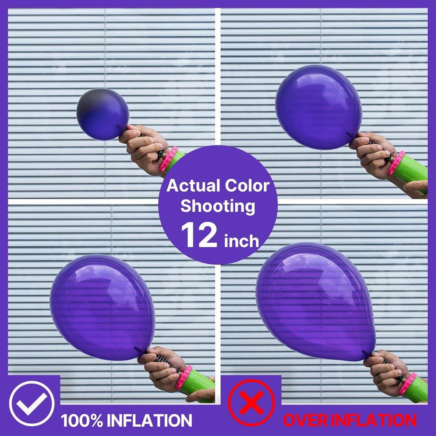 PartyWoo Purple Balloon Arch Kit - 142pcs in Dark Royal & Pastel Purple for Baby Shower & Birthday Decor