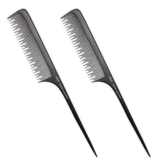 PERFEHAIR Teasing Comb for Fine Hair-Pack of 2, Anti-static Bakelite Tease Rat Tail Combs Tool for Back Combing, Parting, Root Teasing, Adding Volume
