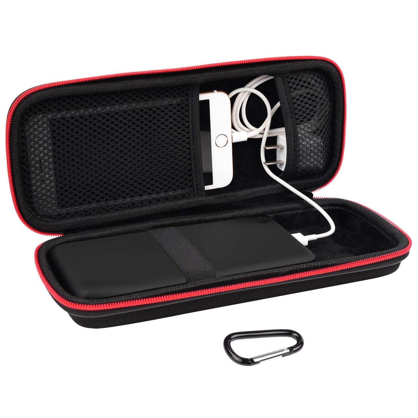 Hard Travel Case Fit for RAVPower 26800/20100/20000mAh, Anker Power Core 26800mAh/PowerCore +26800mAh, Dulla M50000 Power Bank 12000mAh, ROMOSS 30000mAh, Lab599 Tx500 Radio by SKYNEW (Large Black)