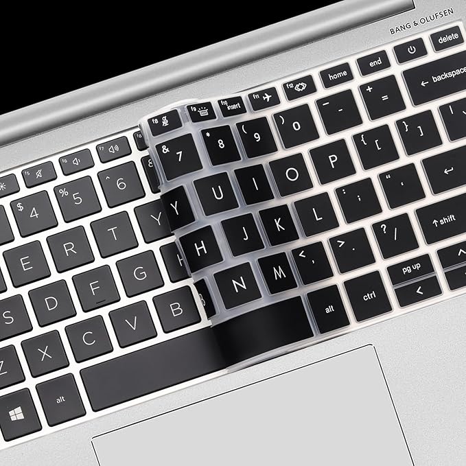 Keyboard Cover for HP EliteBook 830 835 840 845 1040 G9 G10 2025 2024 2023 2022 13.3 14 inch Laptop Accessories Keyboard Protective Skin (Not fit The 830/840/845/1040 G11 G8 G7 G6 G5 G4 G3)-Black