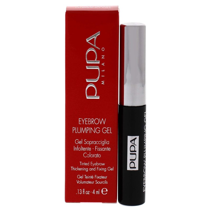 Pupa Milano Eyebrow Plumping Gel - Thickening and Fixing Eyebrow Gel - Ideal For Thick and Tamed Eyebrows - Gives Plumping Effect That Looks Absolutely Natural - 003 Dark Brown - 0.13 Oz