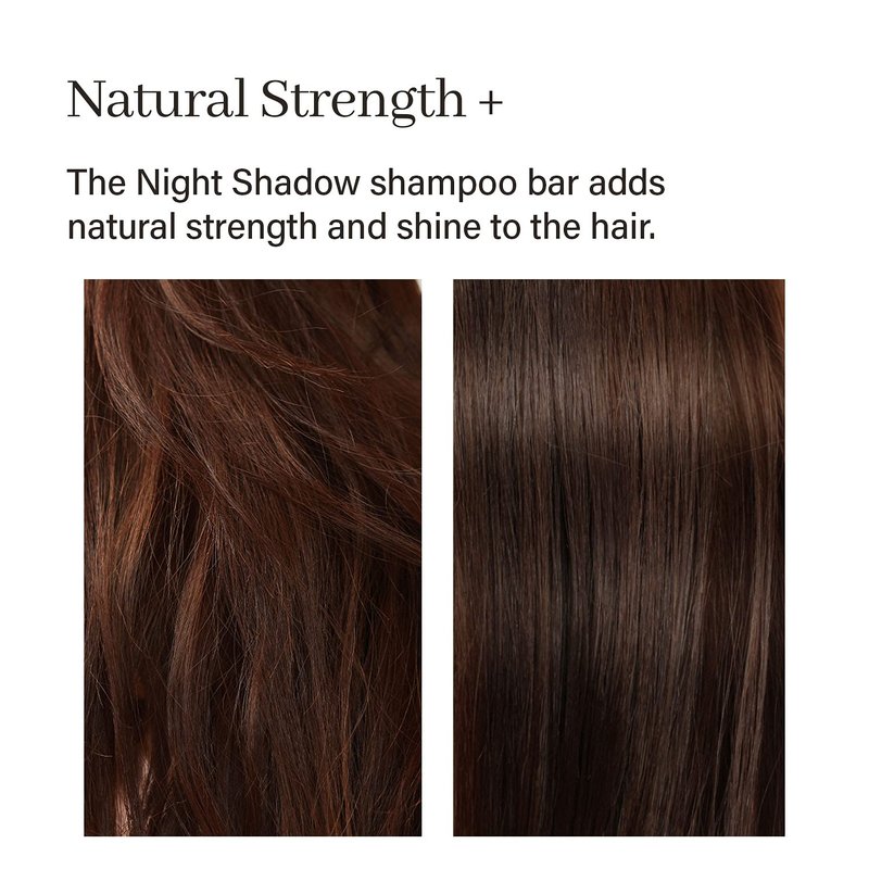 ARENCIA Night Shadow Biotin Shampoo Bar for Regrowth & Hair loss, Darkening, Gray Hair | Strengthening & Volumizing | Normal to Oily Hair | Vegan, Natural, pH balanced, Sulfate free