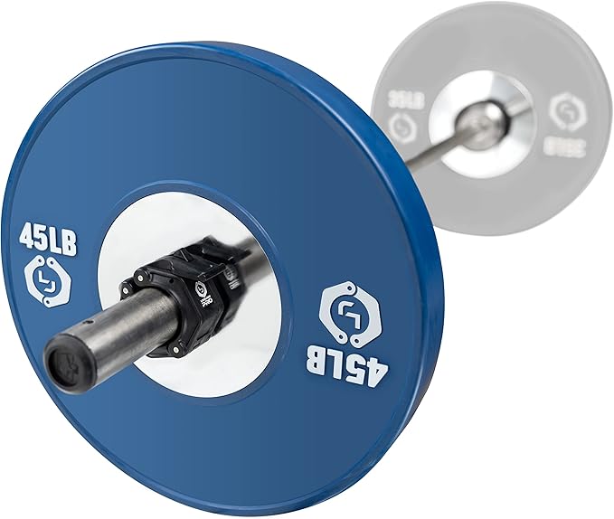 Lock-Jaw PRO 2 Barbell Collars Olympic Barbell Clamps 2 Pcs – Heavy Duty Bar Clamps for 2” & 50mm Olympic Bars – Secure Weight Bar Clamps for Strength Training & Home Gym Accessories – All Black