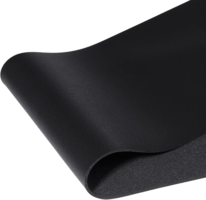 Relaxweex Keyboard Foam for Mechanical Keyboard, Sound Dampening Foam Free Cutting Key Board Mat Foams Black for Key Board Bottom Office Desk Home, 20" x 6"(2mm Thick)