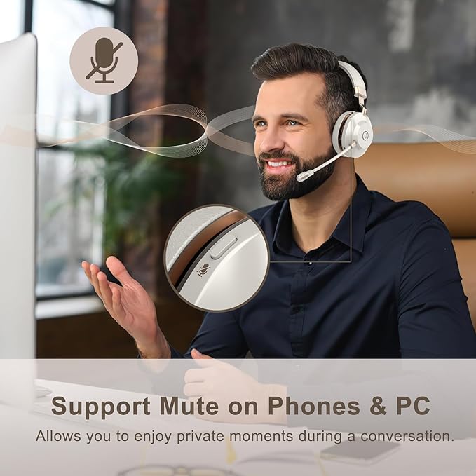 Vonztek Wireless Headset with Microphone