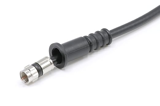 THE CIMPLE CO Coaxial Cable Weather Boot for RG6 Connectors, RG59 Ends - Coaxial Boots with Weathertight Seal - Black, 100 Pack