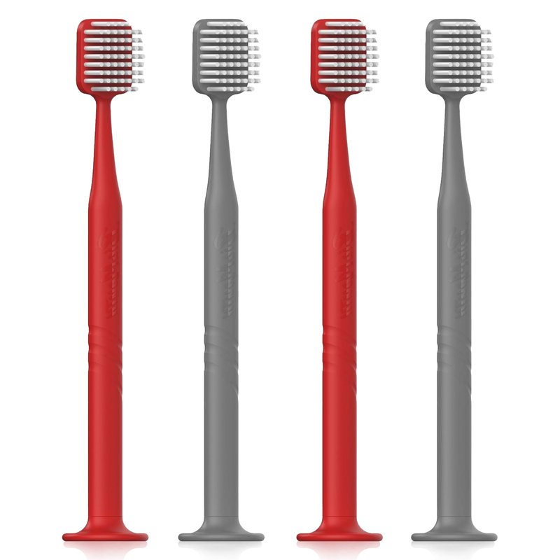 Big Mouth Manual Tooth Brush - Wide Head Soft Toothbrushes for Adults - Premium Quality Large Head Soft Bristle Toothbrush for Maximum Coverage, Designed for Ages 12 and Up, Efficient Brushing (4)
