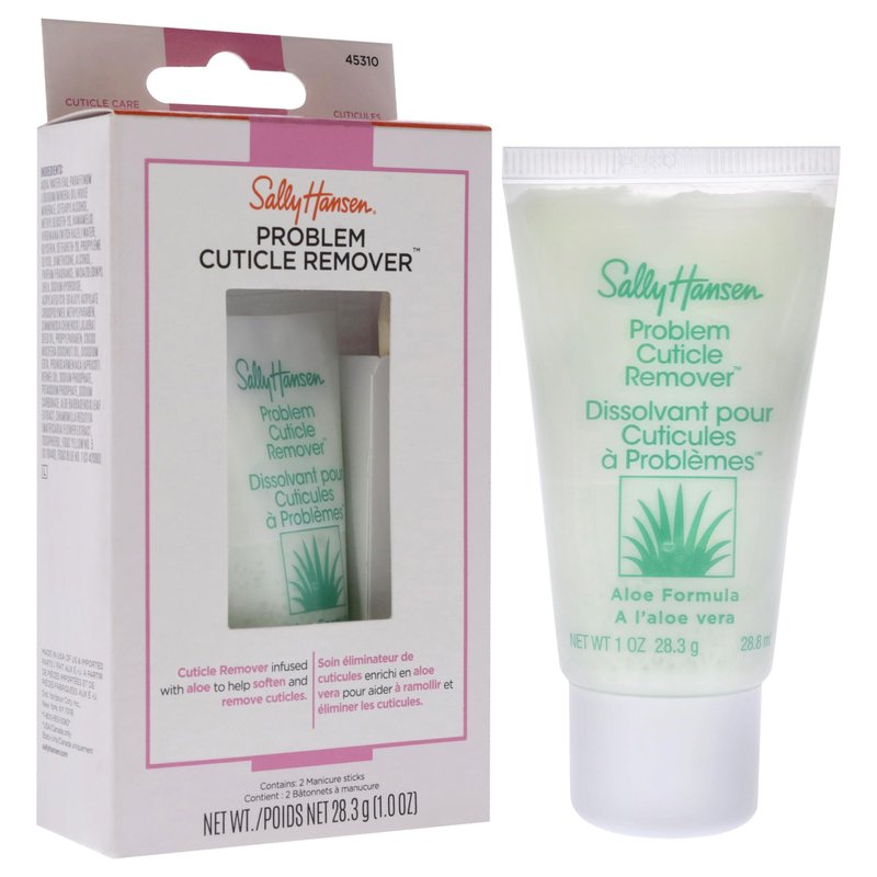Sally Hansen Nail Treatment Problem Cuticle Remover™ | Eliminates Thick & Overgrown Cuticles | pH-Balanced Formula Infused with Aloe Vera-| Gently Soothes & Conditions Cuticles,(Pack of 2)