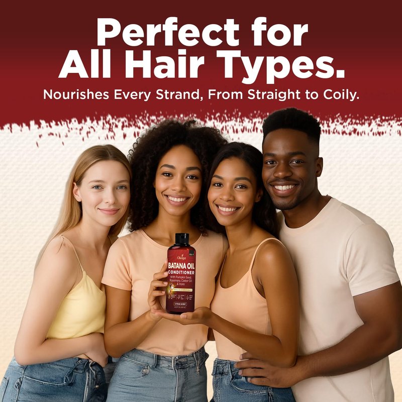 Batana Oil Conditioner for Hair Growth, Aloe Vera Leaf Juice, Biotin, Honduran Batana, Jojoba, Argan, Pumpkin Seed, Castor & Rosemary Oils, 8-in-1 Natural Formula (10.15 fl oz Citrus Scent)