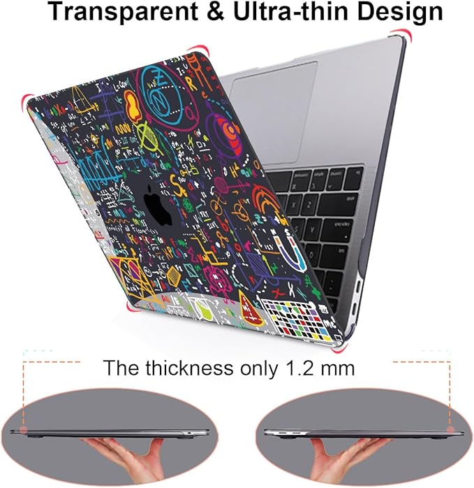 LCMOCICO for MacBook Air 13 Inch Case 2018 2019 2020 2021 Release A2337 M1 A1932 A2179 Touch ID, Plastic Hard Case Keyboard Skin Screen Protector Webcam Cover for Mac Air 13 2021, Abundant Formula