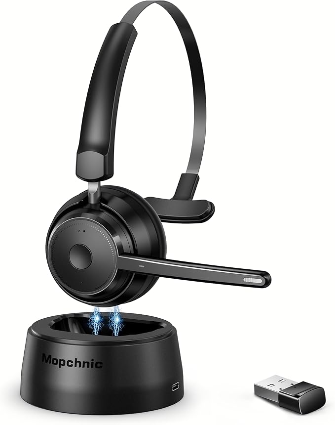 Mopchnic Bluetooth Headset, Wireless Headphone