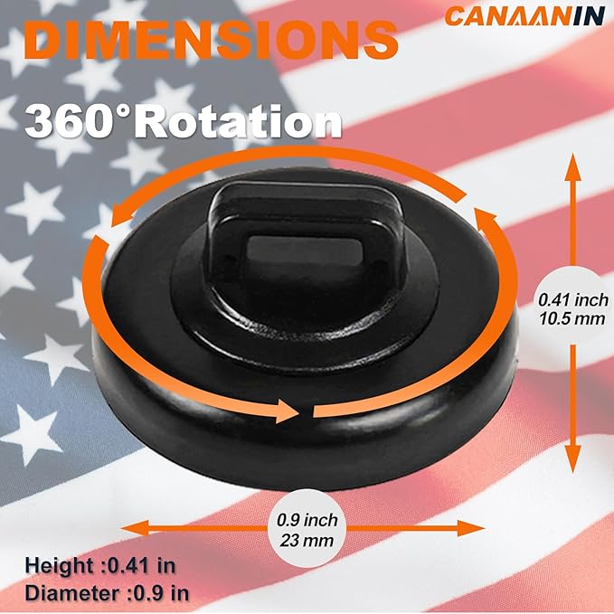 CANAANIN Magnet Zip Tie Mount Clips Magnetic Zip Ties Mount Base Holder Strong Wire Cable Holder Mount Wire Clips Management for Home Office Marine Electrical Wiring (D23 20Pcs)