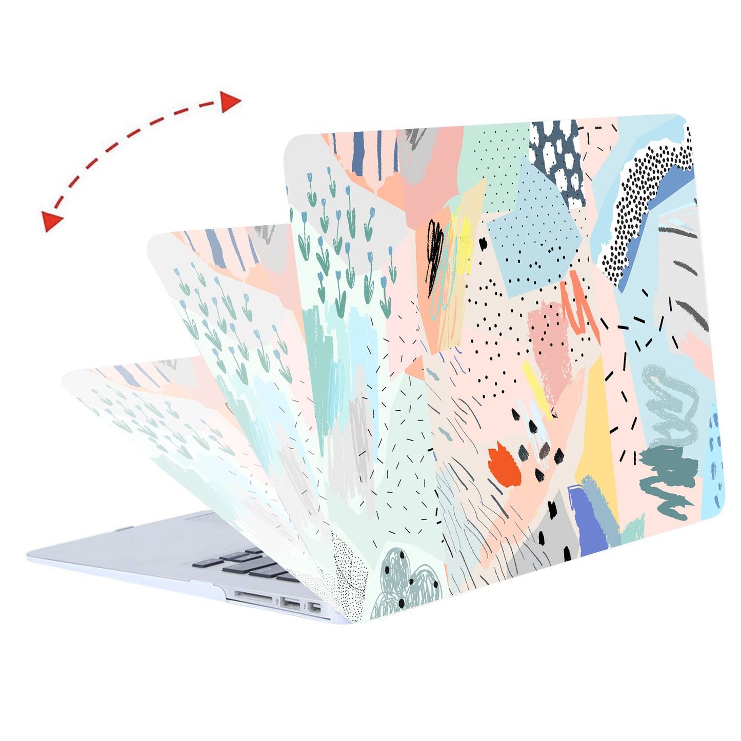 LanBaiLan Compatible for MacBook Pro 13 inch with Touch Bar M2 2026 2025 2024 2023 2022-2016 A2338 M1 A2251 A2289 A2159 A1989 A1708 A1706, Laptop Hardshell Case and Keyboard Cover, Graffiti