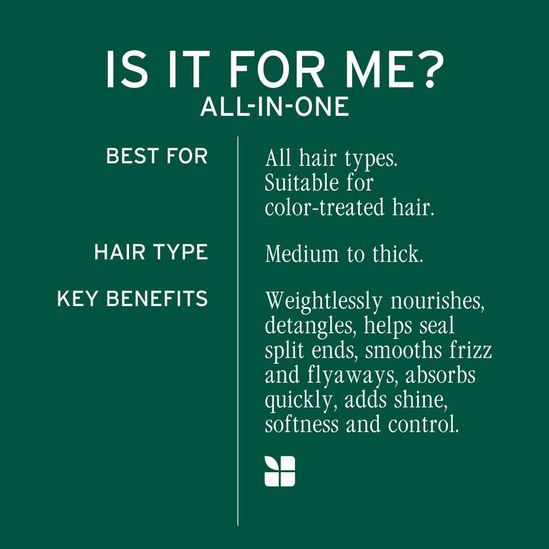 Biolage All-In-One Multi-Benefit Styling Oil - Detangles, Nourishes & Smoothes, For All Hair Types, With Moringa Oil, Vegan, 3.4 Fl Oz