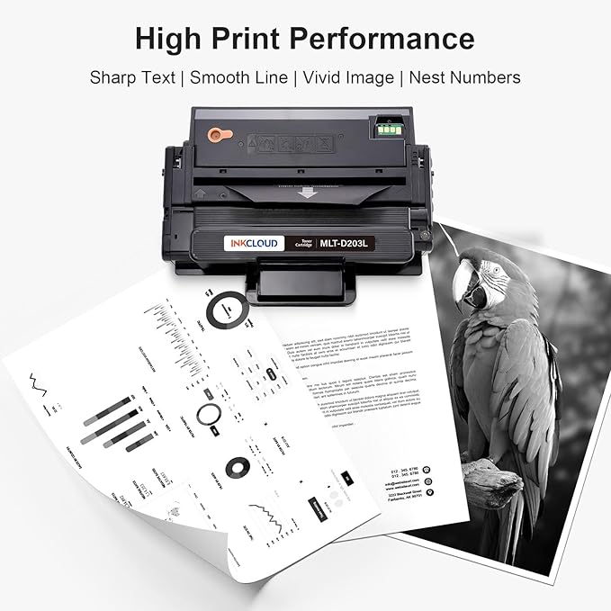 INKCLOUD MLT-D203L 2 Black Compatible Toner Cartridge High Yield Replacement for Samsung 203L 203 MLT-D203L Work with Proxpress M3320ND M3870FW M4020ND M3370FD M3820DW M4070FR M4070FX Printer