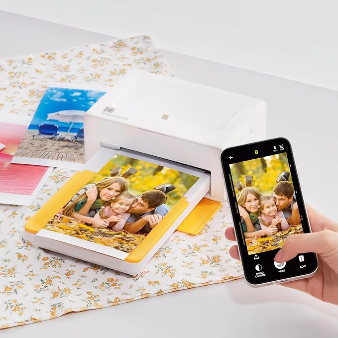 KODAK Dock Plus 4x6'' Photo Printer, 50 Sheets, Docking & Bluetooth Smartphone Printer for iPhone & Android, Instant Color Prints, 4PASS Dye Sublimation