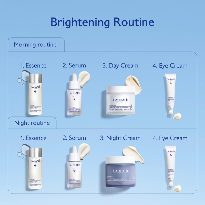 Caudalie Vinoperfect Brightening Dark Spot Serum Vitamin C Alternative - 62x More Effective than Vitamin C with Viniferine for a Visibly Brighter Even Complexion, 30 mL