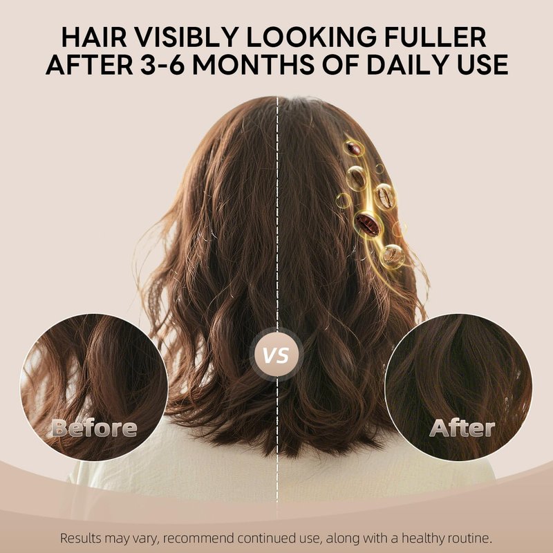 ALFHEIM Coffee+ Thickening Leave-in Spray for Fine & Thinning Hair with Caffeine, Biotin & Arabica Coffee Oil – Strengthening, Volumizing & Heat-Protecting Formula – Sulfate-Free – 5.4 oz / 160 ml