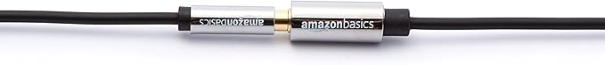 Amazon Basics 3.5mm Male to Female Stereo Audio Extension Cable for Headphones with Gold Plated Connectors, Aux Cord Extender, 25 Foot, Black