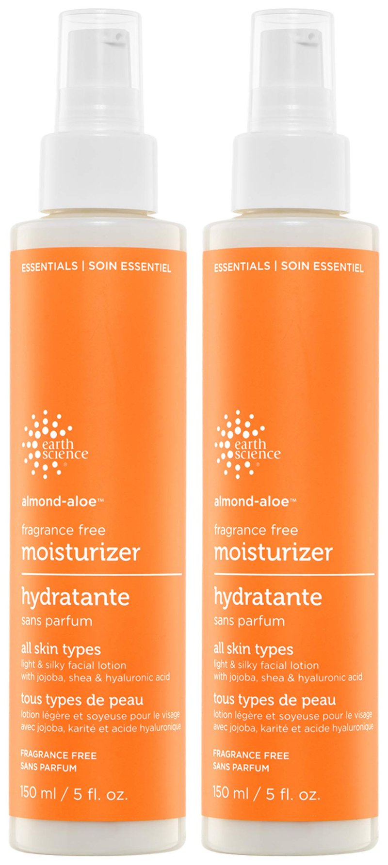 Earth Science - Fragrance-Free Almond-Aloe Moisturizer, 2 Pack (5 fl. oz.)