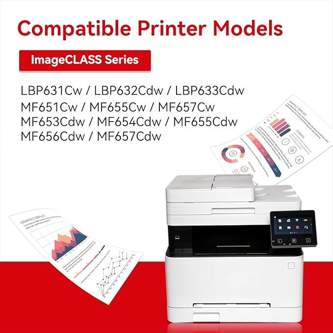 MYTONER 067H 067 Toner Cartridge Set Compatible Replacement for Canon 067H Toner Cartridge High Capacity for imageCLASS MF656Cdw LBP632Cdw MF654Cdw MF653Cdw LBP633Cdw MF650C LBP630C Printer (4 Pack)