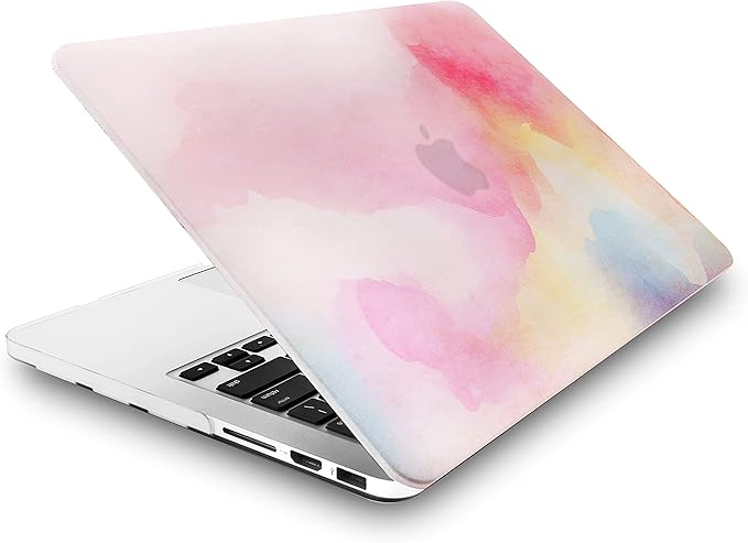 KECC Ultra Thin Case for MacBook Pro 13 inch 2026 2025-2016 Release M2 M1 Chip, Lightweight Plastic Hard Shell for MacBook Pro 13” + Keyboard Cover + Sleeve, Pink Mist