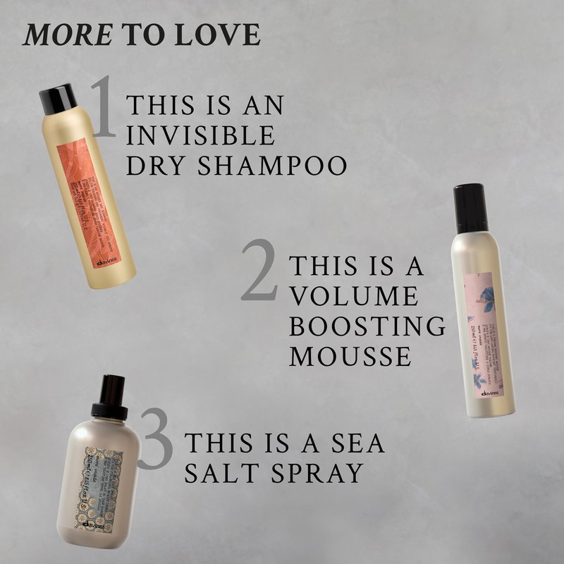 Davines This Is A Sea Salt Spray, Light Hold Beachy Waves & Texture - Adds Gritty Texture & Volume for Tousled Looks - Matte Finish, 8.45 Fl Oz