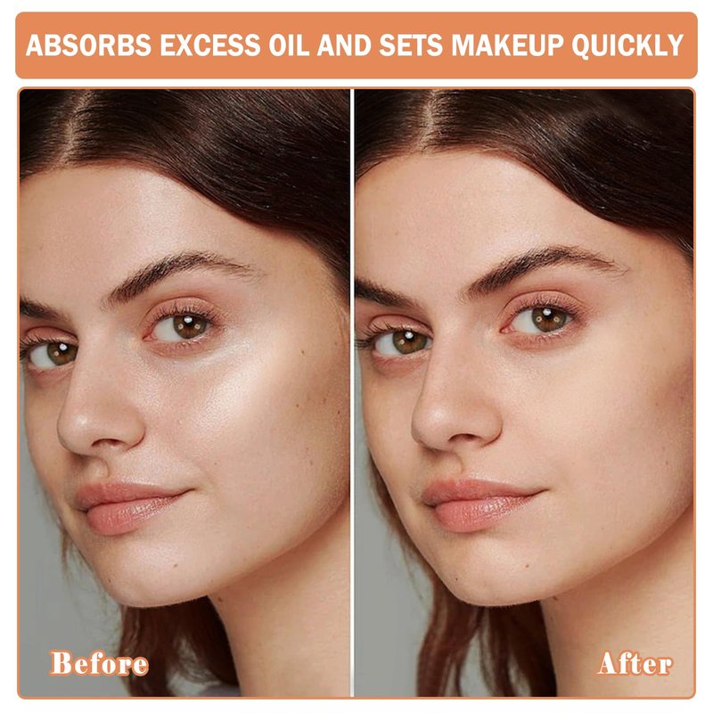 QIUFSSE Setting Powder Loose Face Powder Matte Soft Smooth Oil Control Long Lasting Loose Setting Powder Makeup For Natural Flawless #01 Translucent