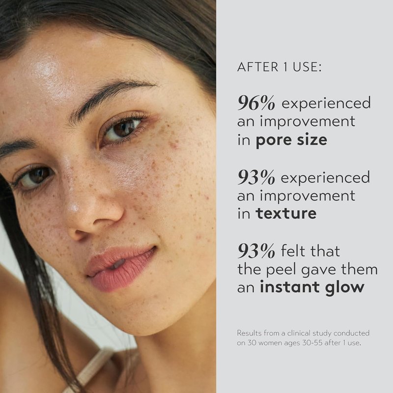 SHANI DARDEN SKIN CARE Triple Acid Peel - 2-Step Exfoliating Face Treatment with Mandelic & Glycolic Acids | 8 Peels + Mask & Brush
