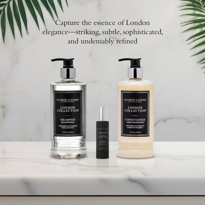 Gilchrist & Soames London Collection Conditioner – Pure Sulfate, Paraben, & Cruelty Free Formula for All Hair Types, Gentle Clarifying & Moisturizing Care with Crisp, Clean Scent, 15.5 oz.