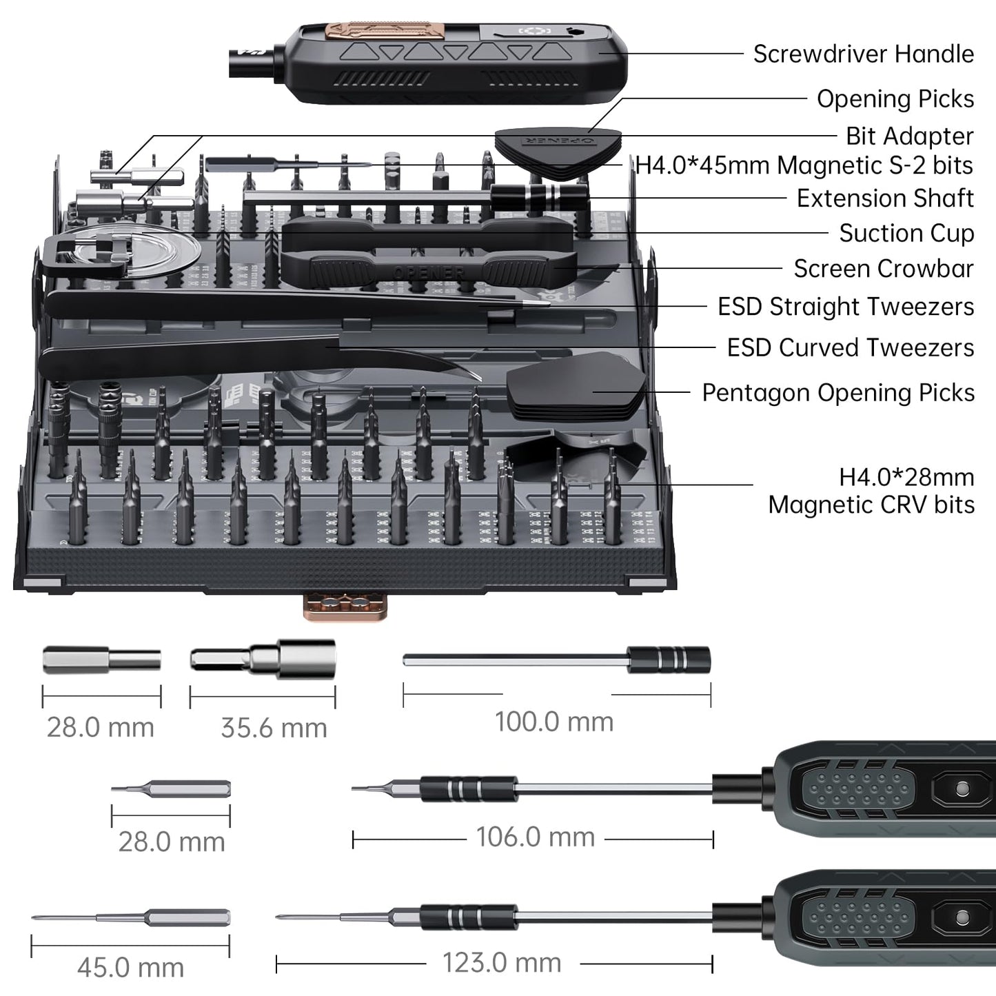 Mini Precision Screwdriver Set,JAKEMY 180 in 1 Laptop Screwdriver Repair Tool Kit,Magnetic Multi-Bit Tiny Screwdriver Bit Kit for DIY,Computer,PS5,Xbox,RC Car,Jewelers,Glasses,Watch,Home