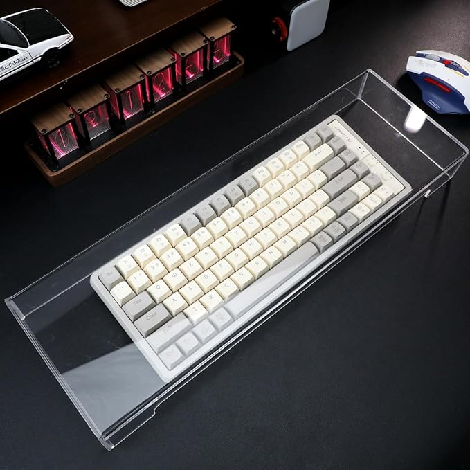 Gadpiparty Keyboard Cover Protector Clear Dust Resistant Keyboard Cover 18.70X6.10X1.96In Waterproof Dust for Home Office Mechanical Desktop Keyboards