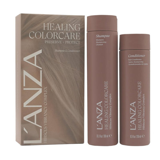 L'ANZA Healing Colorcare Shampoo & Conditioner Set, Color-Safe Repairing Cleanse for Dry, Damaged or Treated Hair, Anti-Fade Formula Smooths, Moisturizes, Adds Vibrance & Shine, Hair Care Kit