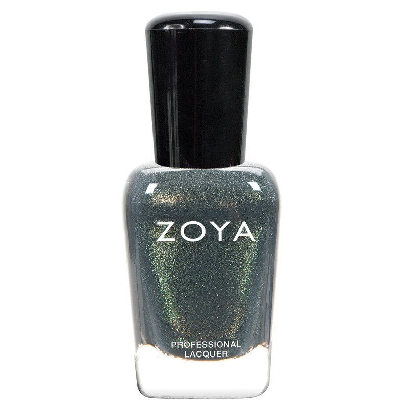 ZOYA Yuna Nail Polish, Full-Coverage Warm Gray Polish with Copper and Gold Liquid Metal, Cool-Tone Statement Color, Big10Free Vegan, 0.5 fl oz