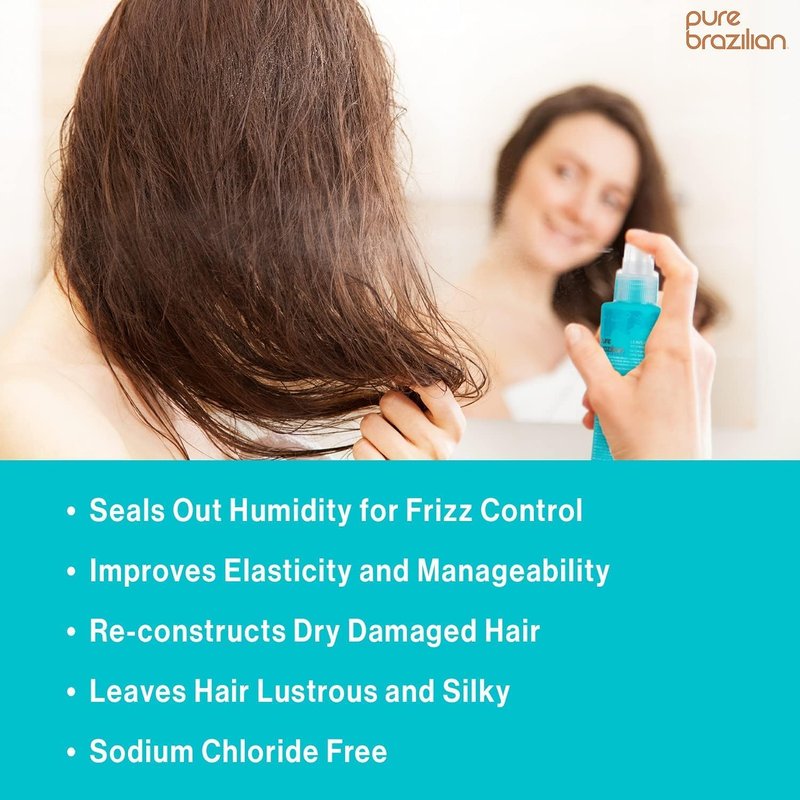Pure Brazilian Leave-In Conditioner - Nourishing Keratin Hair Treatment | 6.78 Ounce (200ml)