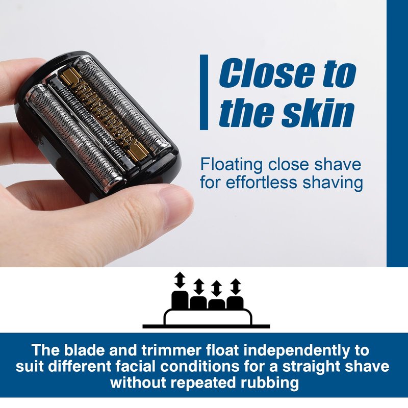 92B Series 9 Electric Shaver Replacement Head Accessories for Braun S9 Foil & Cutter Razor Heads – Foil & Cutter for S9 9290cc/9370cc/9390cc, Close Shave & Hypoallergenic, Wet/Dry Use