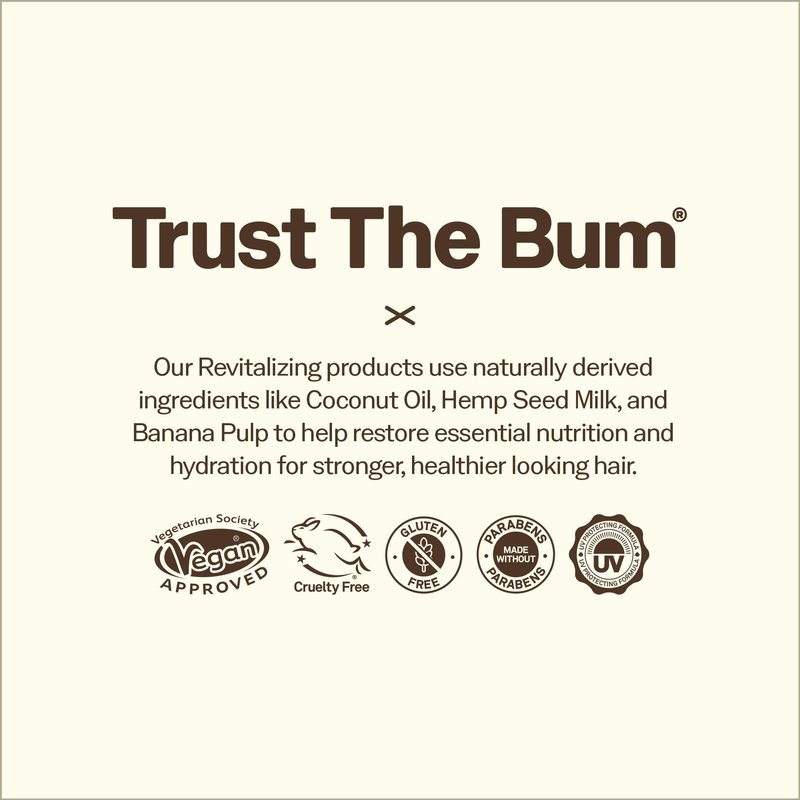 Sun Bum Revitalizing Deep Conditioning Hair Mask - Moisturizing and Restoring Treatment for Damaged Hair - Strengthening - Smoothing and Nourishing Formula - Vegan and Cruelty Free - 6 oz