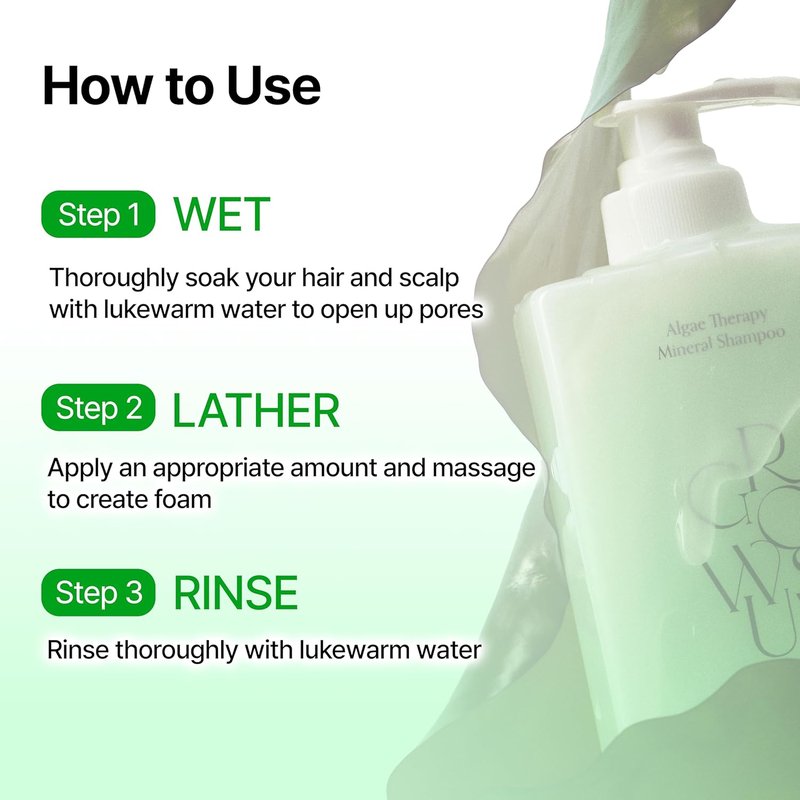 Algae Therapy Seaweed Shampoo for Thinning Hair - Marine PDRN & Biotin | Hair Thickening & Scalp Strengthening | 16.9 Fl Oz