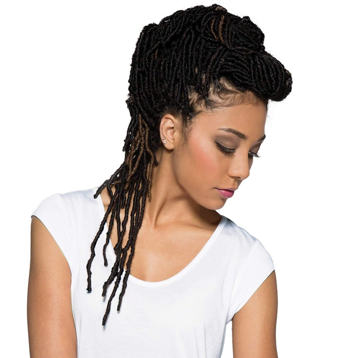 Bobbi Boss Synthetic Hair Crochet Braids African Roots Braid Collection Nu Locs 18" (6-PACK, 4)