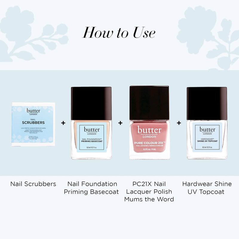 Butter LONDON Nail Polish Remover Pads,Nail Scrubbers-2-in-1 Prep&Lacquer Remover-Nail Wipes-Travel-Friendly Gel Fingernail Polish-Remover-Cruelty-Free,Paraben-Free&Gluten-Free,10 Count (Pack of 2)