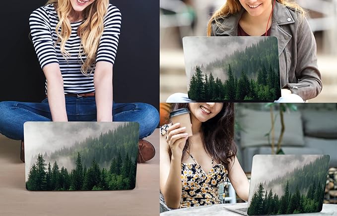 CISSOOK Compatible with MacBook Air 13.6 inch Case A3449 A3240 A3113 A2681 2026 2025 2024 2022 Release, Hard Shell Case with Keyboard Cover for MacBook Air 13.6 M2 M3 M4 M5, Forest